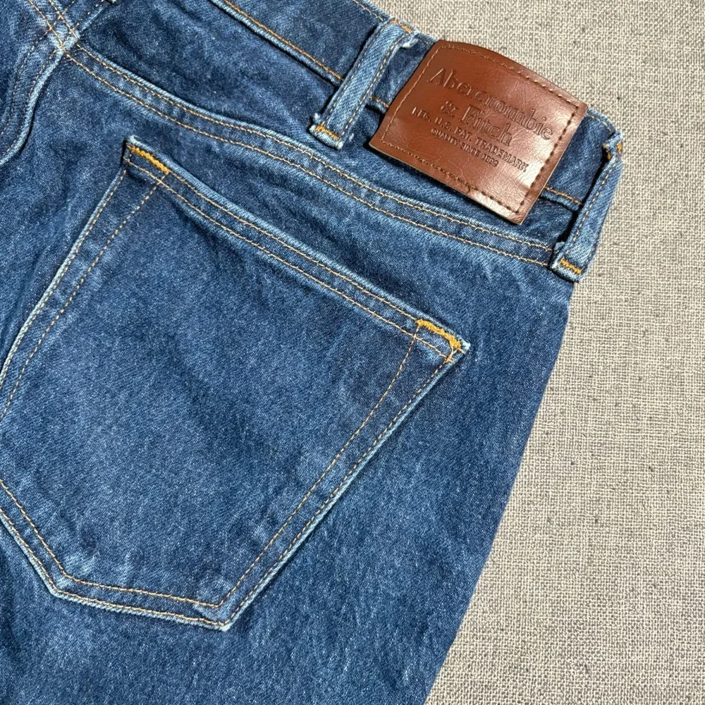 Abercrombie & Fitch Baggy Jeans Mens 36x32 Blue Vintage Stretch Denim Relaxed